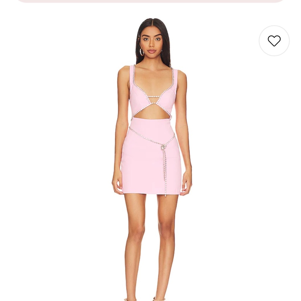MAJORELLE Matteson Mini Dress in Bubblegum Pink